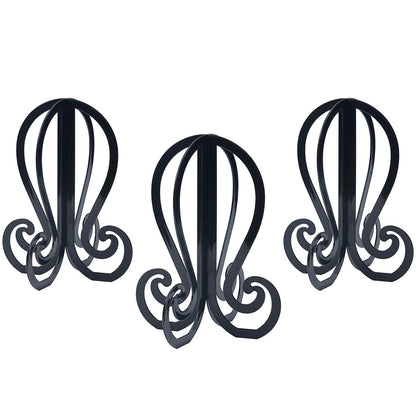 GenmeiFBH Kunststoff 3er-Set Perückenständer, schwarzer Perückenkopfständer, einfach zu montierender Perückenständer-Halter, Perückenhalter-Ausstellungsständer, Beanies-Ausstellungsständer, Hutständer 11,61 Zoll hoch