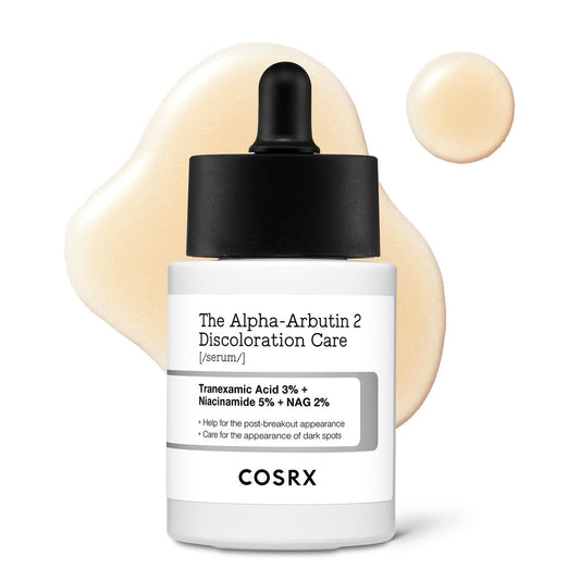 COSRX 2% Alpha Arbutin Discoloration Care Face Serum mit Niacinamid, Glutathion & Tranexamsäure – Dunkle Flecken, ungleichmäßiger Hautton, tägliche koreanische Hautpflege für Männer und Frauen, 50 ml