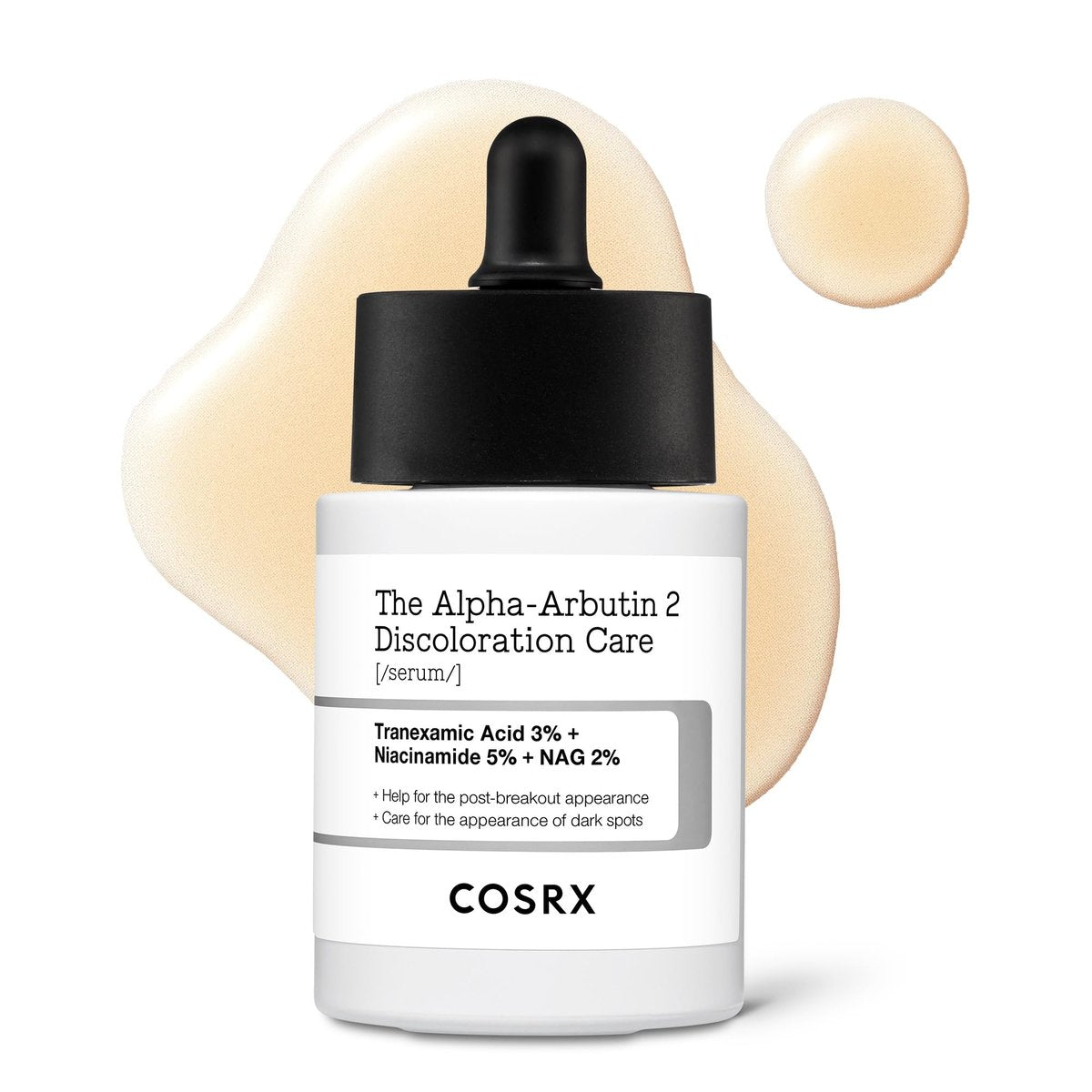 COSRX 2% Alpha Arbutin Discoloration Care Face Serum mit Niacinamid, Glutathion & Tranexamsäure – Dunkle Flecken, ungleichmäßiger Hautton, tägliche koreanische Hautpflege für Männer und Frauen, 50 ml