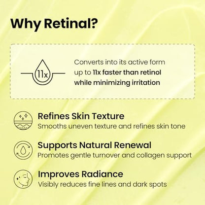 K-SECRET SEOUL 1988 Retinal Creme – Fortschrittliche Retinal-Liposomen 1% & fermentierter Reisextrakt | Tägliche Pflege gegen feine Linien & verbesserte Hauttextur | Koreanische Hautpflege, 50ml / 1,69 fl oz