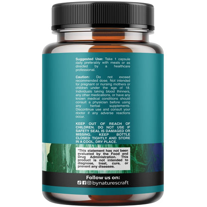 Natures Craft Augendruck-Unterstützung mit Heidelbeerextrakt - Veganes Augen Gesundheitsergänzungsmittel für Erwachsene zur Entlastung des Augendrucks mit Safran, Ginkgo, Niacin und mehr Vitaminen - 30 Kapseln