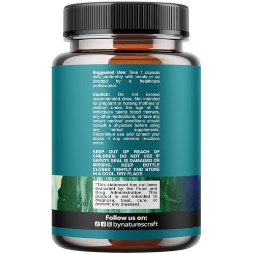 Natures Craft Augendruck-Unterstützung mit Heidelbeerextrakt - Veganes Augen Gesundheitsergänzungsmittel für Erwachsene zur Entlastung des Augendrucks mit Safran, Ginkgo, Niacin und mehr Vitaminen - 30 Kapseln