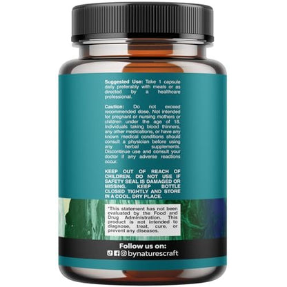Natures Craft Augendruck-Unterstützung mit Heidelbeerextrakt - Veganes Augen Gesundheitsergänzungsmittel für Erwachsene zur Entlastung des Augendrucks mit Safran, Ginkgo, Niacin und mehr Vitaminen - 30 Kapseln