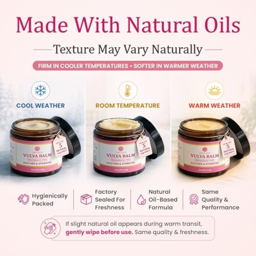 Natruveda Duftfreier Vulva-Balsam Feuchtigkeitscreme für Frauen – Intime Hydratation & Unterstützung bei Menopausentrockenheit – Natürlicher femininer Balsam gegen Vulvar-Reizungen & Juckreiz – Hormonfrei – 85 g