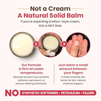 Natruveda Vulva Balsam für Frauen – Rose & Sandelholz | USA-basierter Verkäufer | Feuchtigkeitscreme & Intimpflegebalsam | Lindert Trockenheit, Juckreiz, Scheuern & Geruch | Äußere Feuchtigkeitscreme – 85 g