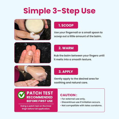 Natruveda Vulva Balm Discovery Pack – Duftfrei, Kakao & Rosen-Sandelholz | Feuchtigkeitscreme für Trockenheit, Juckreiz, Scheuern & Geruch | Natürliche Intimpflege – 0,35 oz Gläser (3er-Pack)