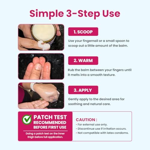 Natruveda Vulva Balm Discovery Pack – Duftfrei, Kakao & Rosen-Sandelholz | Feuchtigkeitscreme für Trockenheit, Juckreiz, Scheuern & Geruch | Natürliche Intimpflege – 0,35 oz Gläser (3er-Pack)