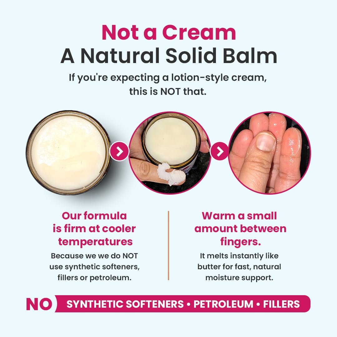 Natruveda Vulva Balm Discovery Pack – Duftfrei, Kakao & Rosen-Sandelholz | Feuchtigkeitscreme für Trockenheit, Juckreiz, Scheuern & Geruch | Natürliche Intimpflege – 0,35 oz Gläser (3er-Pack)