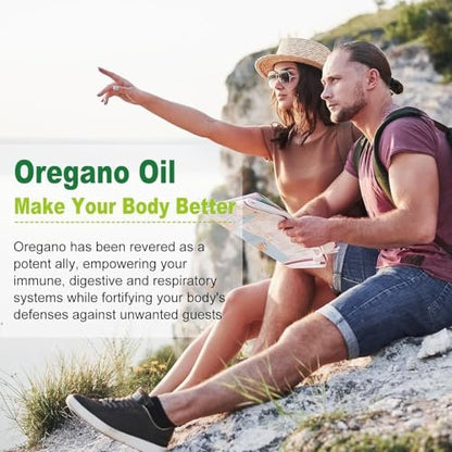 Nature's live Oreganoöl mit Schwarzkümmelöl, 2-in-1 Oregano Nahrungsergänzungsmittel für die Immungesundheit, mit hohem Carvacrol- & Thymoquinon-Gehalt, Non-GMO, 60 Softgels, 1 Packung