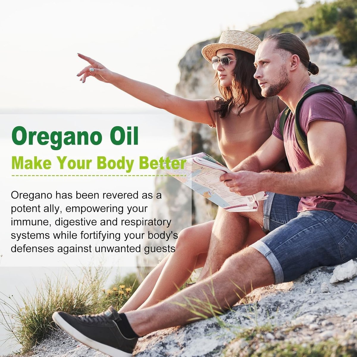 Nature's live Oreganoöl mit Schwarzkümmelöl, 2-in-1 Oregano Nahrungsergänzungsmittel für die Immungesundheit, mit hohem Carvacrol- & Thymoquinon-Gehalt, Non-GMO, 60 Softgels, 1 Packung