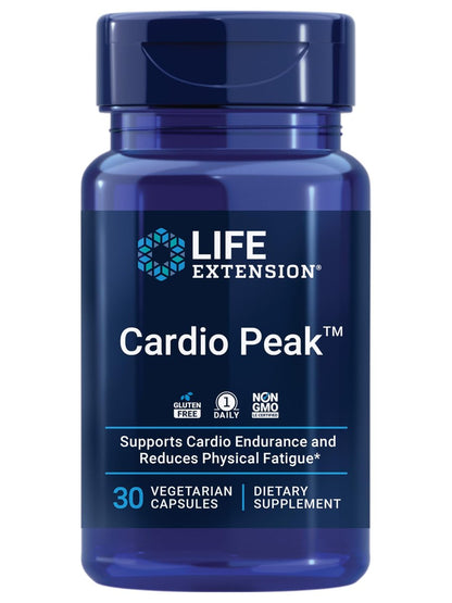 Life Extension Cardio Peak – Herz-Kreislauf-Supplement mit Arjuna, 1 Kapsel täglich, glutenfrei, nicht-GVO, vegetarisch, 30 Kapseln