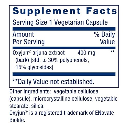 Life Extension Cardio Peak – Herz-Kreislauf-Supplement mit Arjuna, 1 Kapsel täglich, glutenfrei, nicht-GVO, vegetarisch, 30 Kapseln