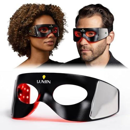 Luminator LED Augenmaske für Männer und Frauen Hautpflege - Anti-Aging, Kollagen-Boost, Reduziert Augenringe & Fältchen, Rotlicht-Therapie für die Augenpartie & Verjüngung - Nur 3 Minuten täglich