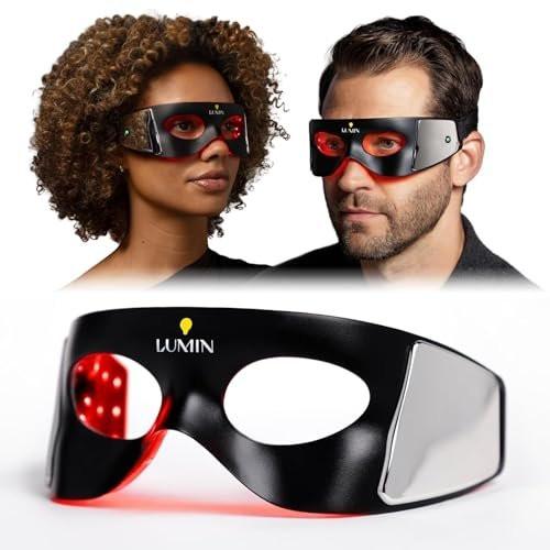 Luminator LED Augenmaske für Männer und Frauen Hautpflege - Anti-Aging, Kollagen-Boost, Reduziert Augenringe & Fältchen, Rotlicht-Therapie für die Augenpartie & Verjüngung - Nur 3 Minuten täglich