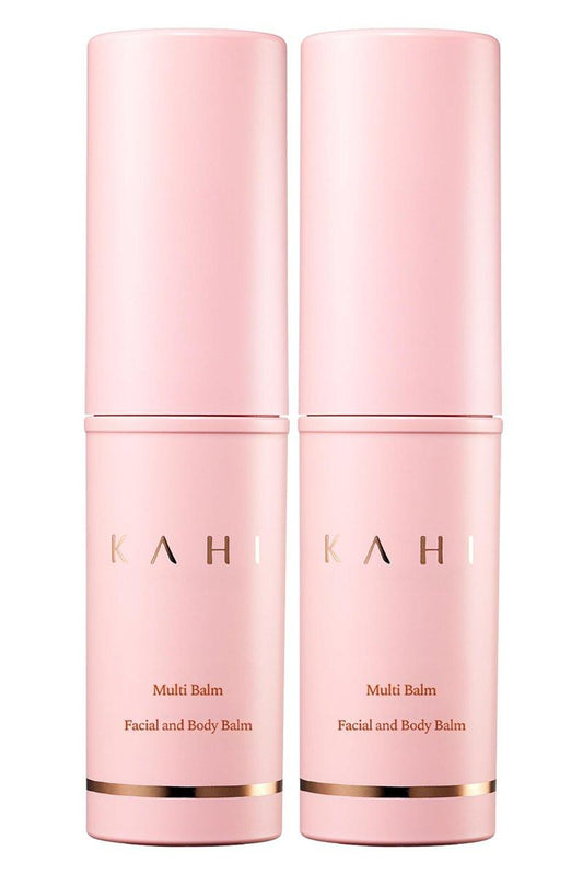 KAHI Wrinkle Bounce Multi Balm - DUO EDITION | All-in-One Hydrierender Balsam Augencreme Make-up Base & Feuchtigkeitsstick | Täglicher Feuchtigkeitsspender Stick mit Lachs-DNA (0,32 oz - 2er-Pack)