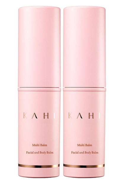 KAHI Wrinkle Bounce Multi Balm - DUO EDITION | All-in-One Hydrierender Balsam Augencreme Make-up Base & Feuchtigkeitsstick | Täglicher Feuchtigkeitsspender Stick mit Lachs-DNA (0,32 oz - 2er-Pack)