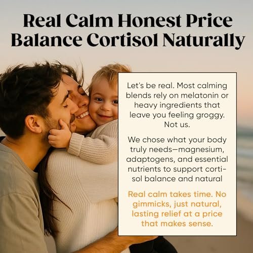 Venture Pal Calm Drink Mix – 12-in-1 Cortisol-Reduzierer & Schlafhilfe mit Magnesiumglycinat, Ashwagandha, L-Theanin, Vitamin D – Zuckerfreies Magnesiumpulver für Entspannung & Fokus – 16 Portionen