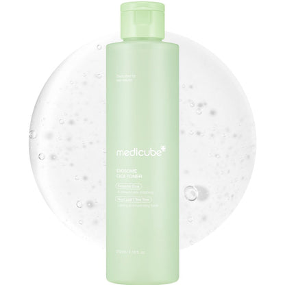 medicube Exosome CICA Toner | Beruhigender Gesichtstoner mit Exosome CICA, Heartleaf, Teebaum und 12 CICA-Arten | Für gestresste Haut, 210 ml