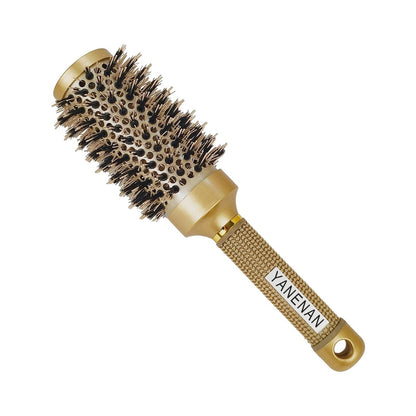 Rundbürste für Blow Out – Wildschweinborsten-Haarbürste für Frauen, Pony, Locken, Nano-Thermal-Keramik & Ionen-Technologie (2,9 Zoll, 1,7 Zoll, 45 mm)