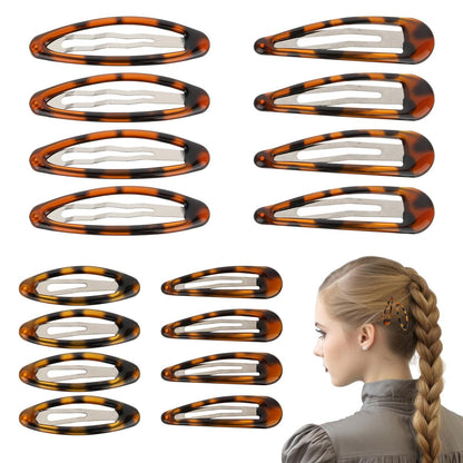 Giantree 16-teilige Haarspangen mit Schildpatt-Muster, 4 Größen, rutschfeste Haarklammern für Frauen, für feines und dickes Haar, DIY-Haarzubehör