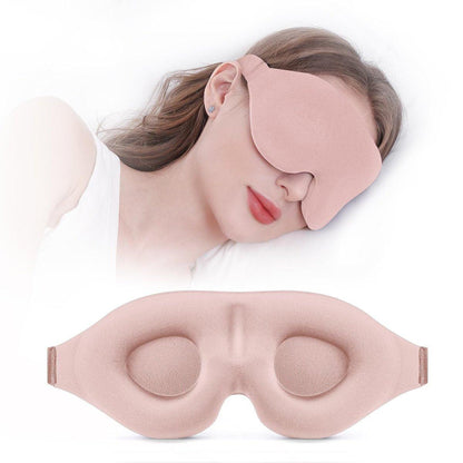 YIVIEW Schlafmaske für Seitenschläfer – 3D Rosa Schlafbrille mit vollständiger Lichtblockade, weiche, atmungsaktive Augenmaske für Frauen und Männer, entspannende Null-Druck-Nachtblindmaske