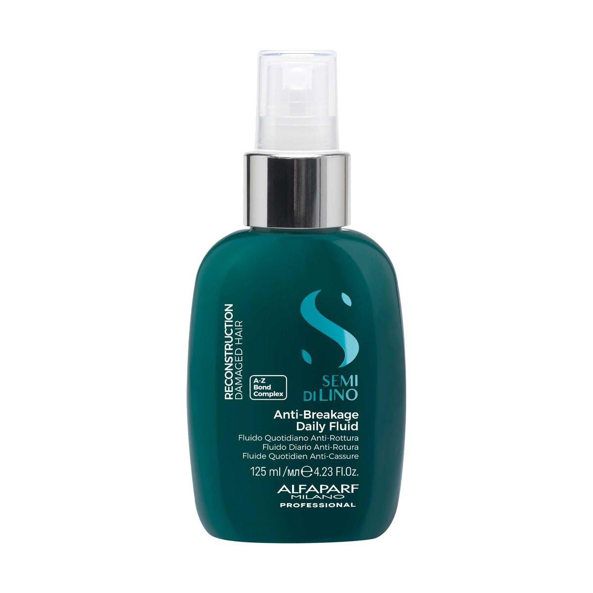 ALFAPARF MILANO Semi di Lino Reconstruction Reparatives Anti-Bruch-Tägliches Fluid für geschädigtes Haar – Bond-Building-Haarbehandlung – Hitzeschutzspray – verleiht Glanz – stärkend – (125 ml)