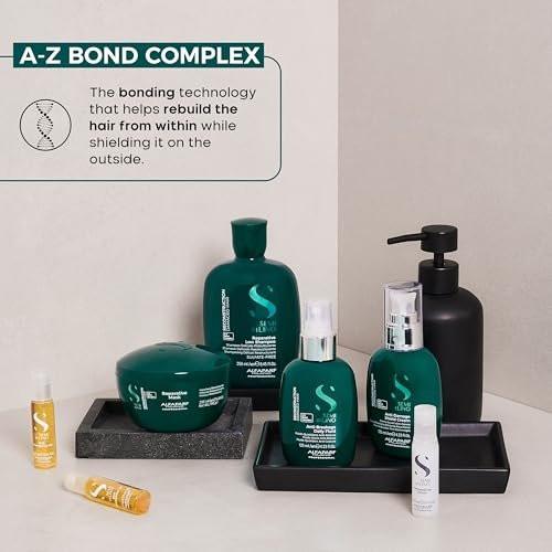 ALFAPARF MILANO Semi di Lino Reconstruction Reparative Lotion Treatment – Haarreparatur für geschädigtes Haar, verleiht Glanz, Weichheit und Fülle – Hitzeschutz – Anti-Haarbruch (6 Vials/2,64 oz)