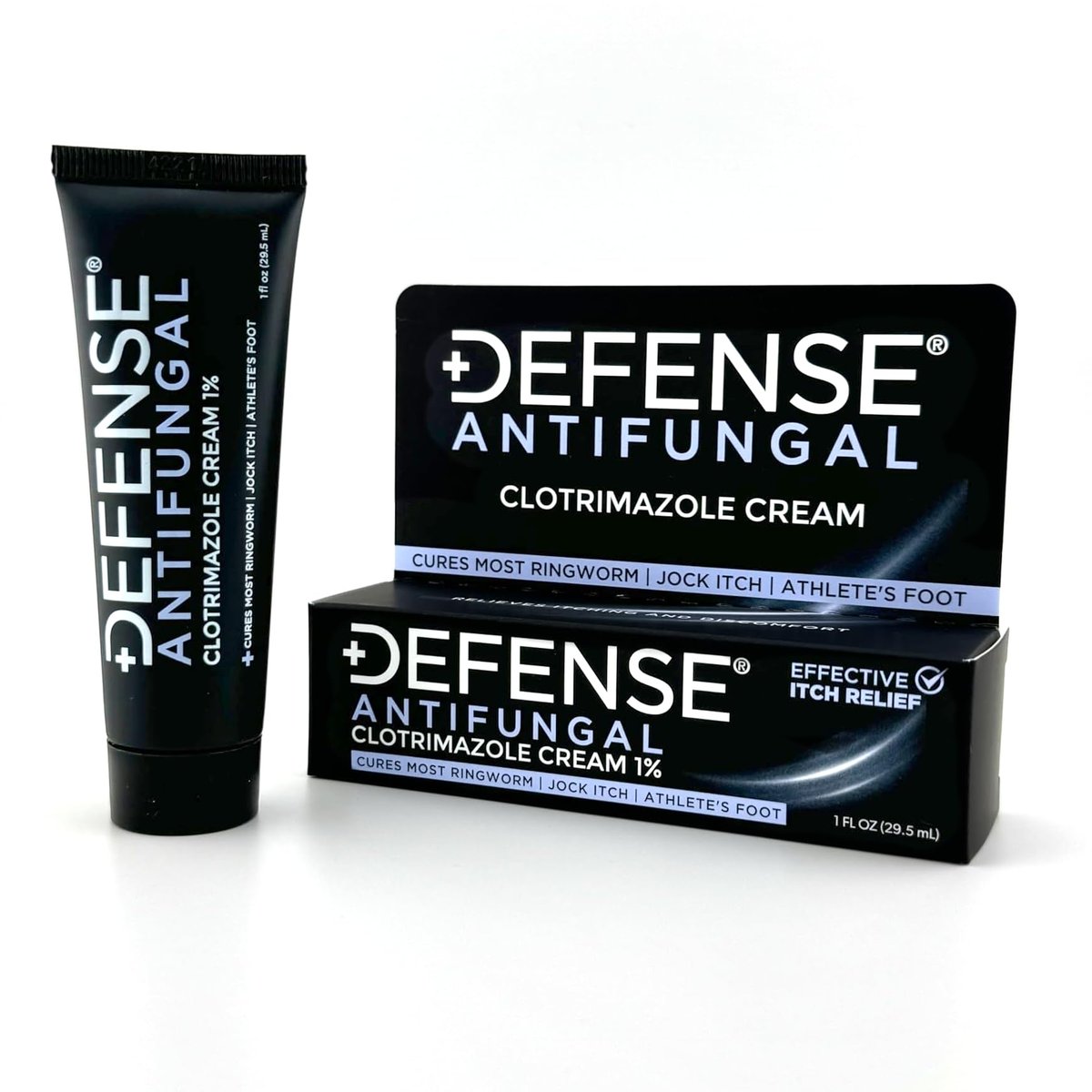 Defense Clotrimazol Antimykotische Creme | Behandlung von Juckreiz, Fußpilz, Ringelflechte | Medizinische Anti-Pilz-Creme für Haut- und Fußpilz