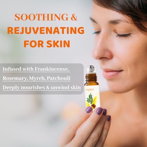 3er-Set Weihrauch Ätherisches Öl Roll-On: Patchouli, Myrrhe, Rosmarin & Vitamin C – Beruhigende Pflege für Hüften, Hände, Schultern und Beine
