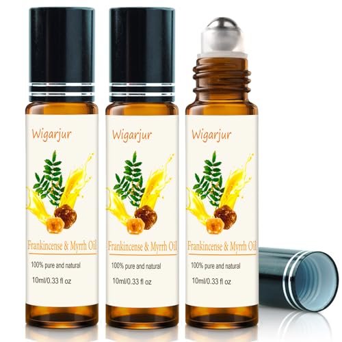 3er-Set Weihrauch Ätherisches Öl Roll-On: Patchouli, Myrrhe, Rosmarin & Vitamin C – Beruhigende Pflege für Hüften, Hände, Schultern und Beine