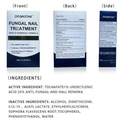 Nagelpilz Behandlung Extra Stärke mit 25% Undecylensäure – Fußpilz Behandlung, Zehennagel Reparatur, Gelbe Nägel, Beschädigte Nägel (Blau, 2er-Pack)