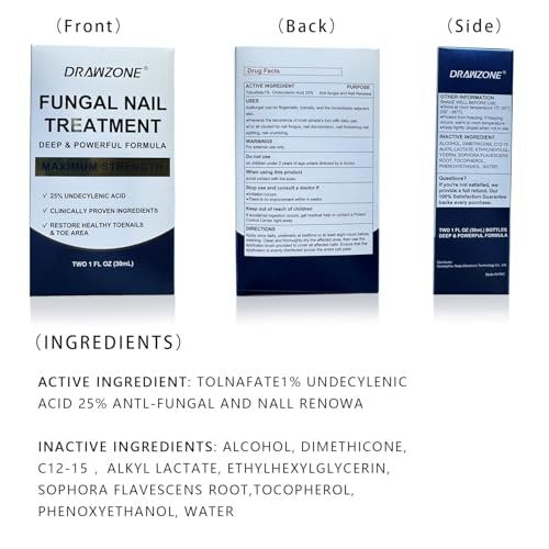 Nagelpilz Behandlung Extra Stärke mit 25% Undecylensäure – Fußpilz Behandlung, Zehennagel Reparatur, Gelbe Nägel, Beschädigte Nägel (Blau, 2er-Pack)