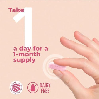 Earth's Pearl Vaginale Probiotika für Frauen – 15x effektiver mit BIO-Tract®, 3 Milliarden KBE, Probiotika- und Präbiotika-Mischung, fördert gesunden Vaginalgeruch & pH-Gleichgewicht – Nur 1 Tablette/Tag