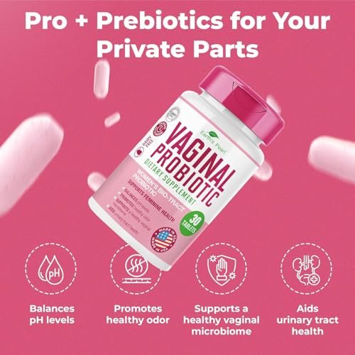 Earth's Pearl Vaginale Probiotika für Frauen – 15x effektiver mit BIO-Tract®, 3 Milliarden KBE, Probiotika- und Präbiotika-Mischung, fördert gesunden Vaginalgeruch & pH-Gleichgewicht – Nur 1 Tablette/Tag
