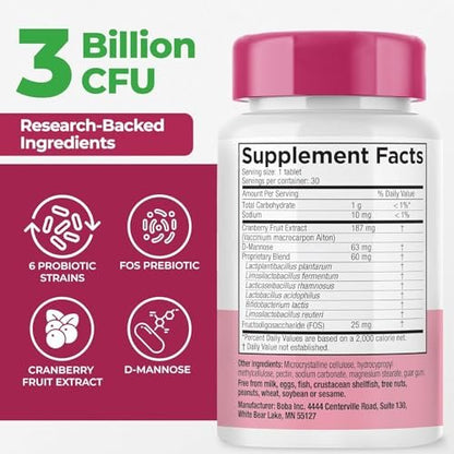 Earth's Pearl Vaginale Probiotika für Frauen – 15x effektiver mit BIO-Tract®, 3 Milliarden KBE, Probiotika- und Präbiotika-Mischung, fördert gesunden Vaginalgeruch & pH-Gleichgewicht – Nur 1 Tablette/Tag