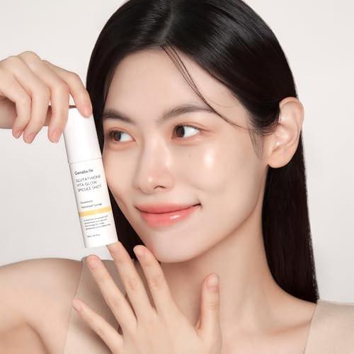 Genabelle Glutathione Vita Glow Spicule Shot – 2.000 ppm Glutathion, Microneedling-Effekt mit Spicules, angereichert mit Vitamin C, klinisch geprüfter Hautstrahler & Hauttonverbesserer