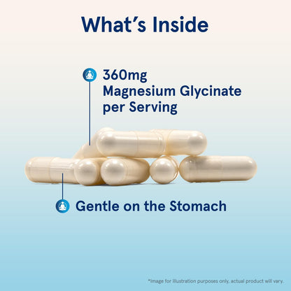 Jarrow Formulas Magnesium Glycinat Kapseln – 360 mg Magnesium pro Portion, unterstützt Entspannung und gesunden Schlaf, 90 Kapseln, 30 Tage Vorrat