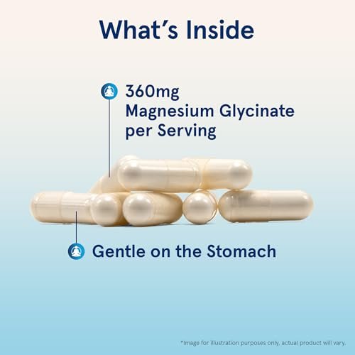Jarrow Formulas Magnesium Glycinat Kapseln – 360 mg Magnesium pro Portion, unterstützt Entspannung und gesunden Schlaf, 90 Kapseln, 30 Tage Vorrat
