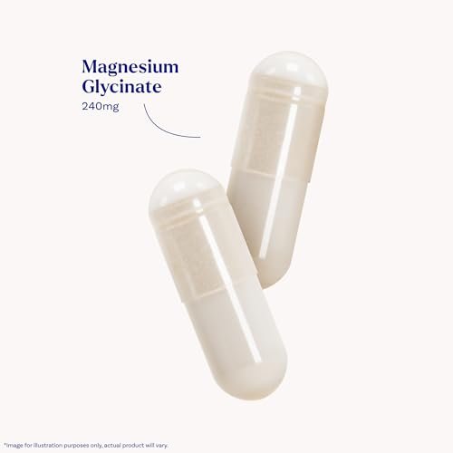Natrol Magnesium Glycinate 240 mg – Hochabsorbierendes Magnesium für Ruhe und Schlaf – 60 Kapseln, 30 Tage