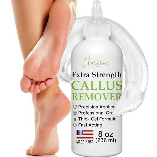 Fuß-Hornhautentferner (Extra Stärke 8 oz) – Fuß-Hornhautentfernungs-Gel, Spa-Fußpflege, Pediküre-Werkzeug für Fußpeeling