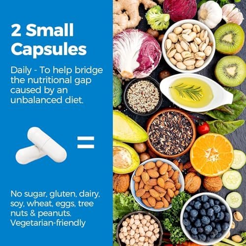 Vitalibre 6-in-1 Magnesium Komplex für Frauen und Männer – 260 mg elementares Magnesium, maximale Absorption, chelatisiertes Magnesium für Knochen, Entspannung und Nervenunterstützung – Non-GMO, 120 vegane Kapseln
