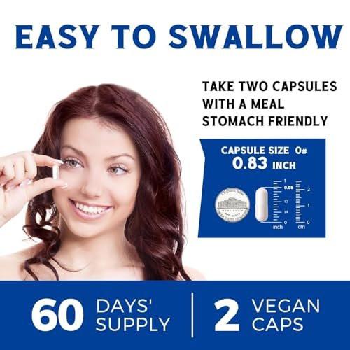 Vitalibre 10-in-1 Magnesium-Komplex, 420 mg elementares Magnesium | Ultra-Stärke, maximale Absorption | Chelat-Magnesium-Präparat für Nerven, Knochen & Herzgesundheit | Nicht-GVO, 120 vegane Kapseln