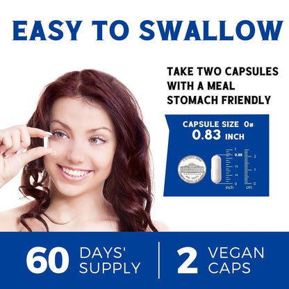 Vitalibre 10-in-1 Magnesium-Komplex, 420 mg elementares Magnesium | Ultra-Stärke, maximale Absorption | Chelat-Magnesium-Präparat für Nerven, Knochen & Herzgesundheit | Nicht-GVO, 120 vegane Kapseln