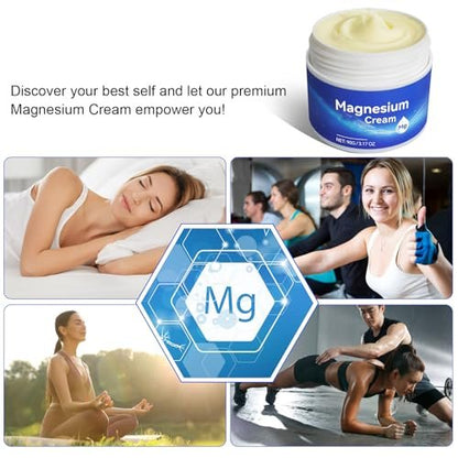 ReliCo Magnesium Creme für die Füße – Schnell einziehendes reines Magnesiumöl mit Vitamin E, Magnesiumlotion, sicher für Kinder, 1 Stück