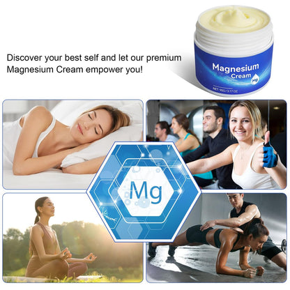 ReliCo Magnesium Creme für die Füße – Schnell einziehendes reines Magnesiumöl mit Vitamin E, Magnesiumlotion, sicher für Kinder, 1 Stück