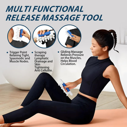 Faszien-Massagegerät Blaster gegen Cellulite – Triggerpunkte – Muskelentspannung, Handgerät zur myofaszialen Entspannung für jeden Körperteil