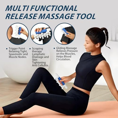 Faszien-Massagegerät Blaster gegen Cellulite – Triggerpunkte – Muskelentspannung, Handgerät zur myofaszialen Entspannung für jeden Körperteil