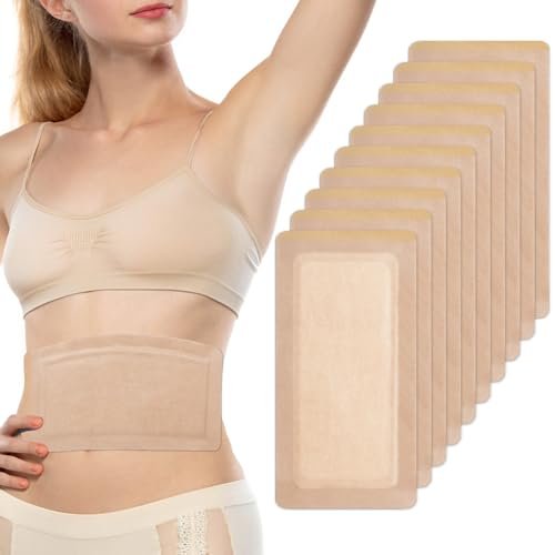 STFOCE 10er-Pack Rizinusöl-Pack-Wrap, Großer selbstklebender Rizinusölwickel, 11,8 x 6,3 Zoll, auslaufsicher, waschfrei, tragbar (Öl nicht enthalten)