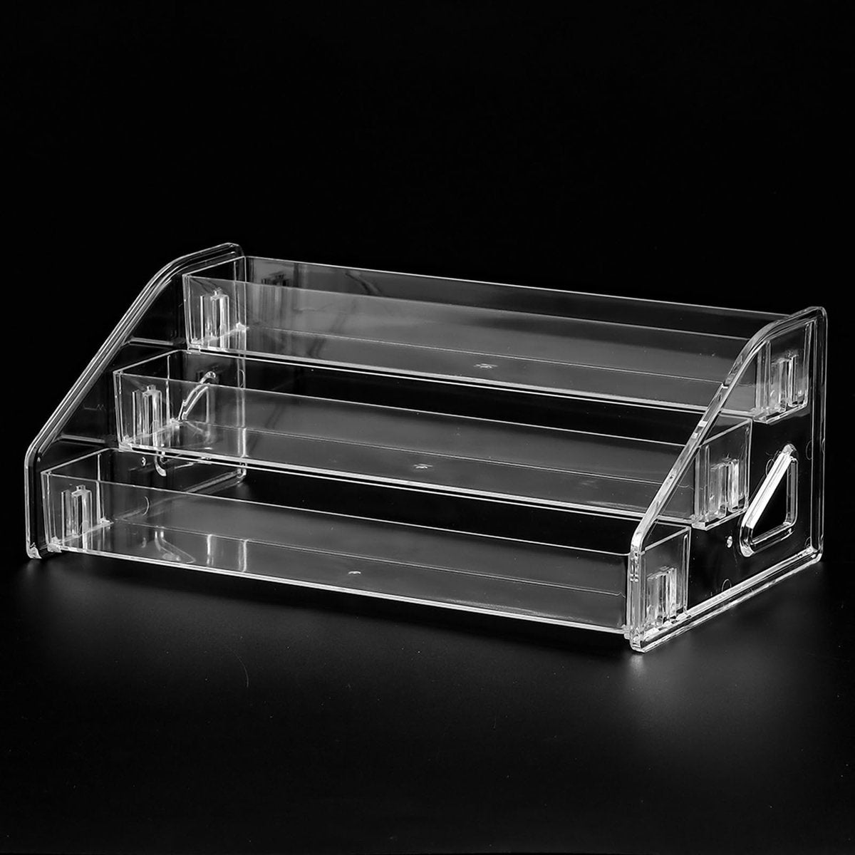 SUTOKAKA Acryl-Nagellack-Organizer, 3-stufig, Transparenter Kosmetik-Aufbewahrungsständer für Make-up, ätherische Öle, Brillen