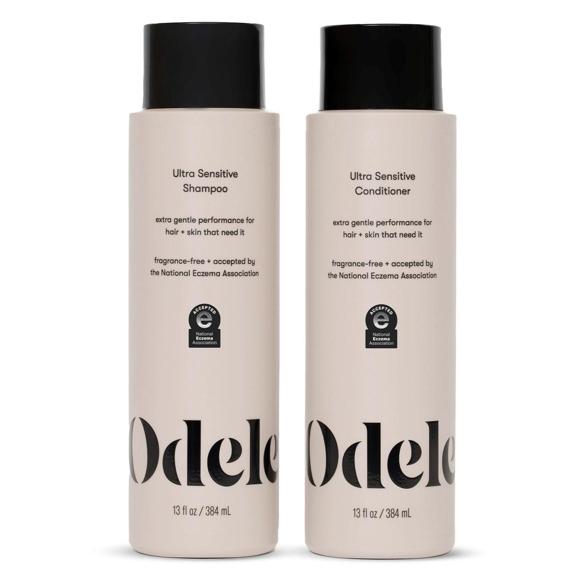 Odele Sulfatfreies Ultra-Sensitiv Shampoo & Conditioner Set für extra sanfte Reinigung und alle Haartypen, 2 x 390 ml